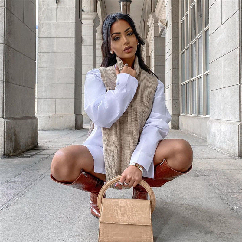 Beige Sweater Vest